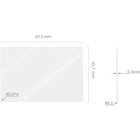 SmallRig 5804 - zestaw, 3x osłona ekranu do FUJIFILM X-T30 III/X-T30 II/X-T30/X-S10 - wymiary